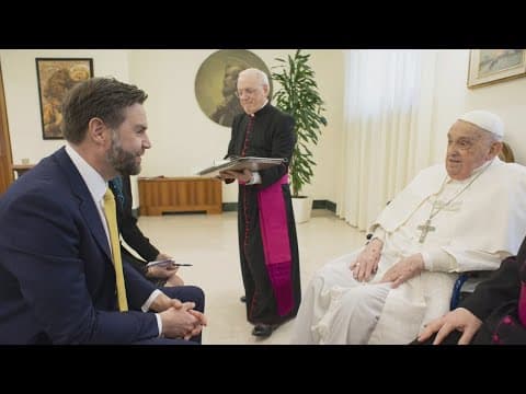 Vice President JD Vance leading delegation to Pope Leo XIV's inaugural mass