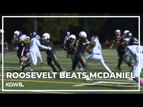 Roosevelt outlasts McDaniel in PIL matchup | Friday Night Football