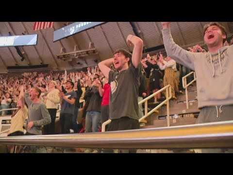 Purdue fans celebrate team's Final Four win in Lafayette