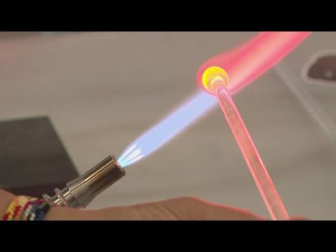 Glass blowing at the 2025 Indiana State Fair