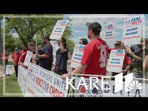 Delta ramp, cargo agents rally as part of nationwide union organizing drive