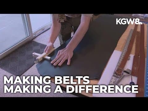 Portland Eagle Scout candidate makes dozens of belts for people in need