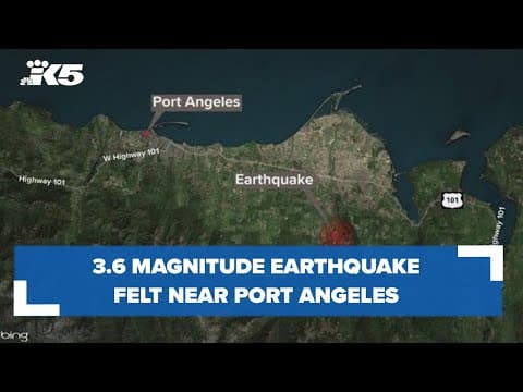 3.6 magnitude earthquake felt near Port Angeles