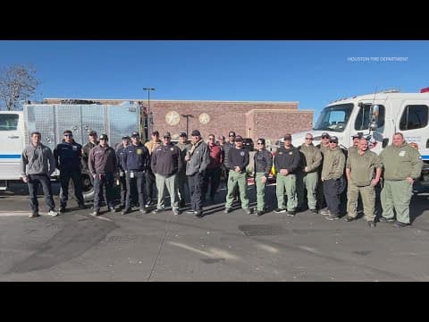 Texas firefighters arrive in California to help battle wildfires