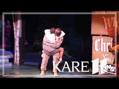 Minnesota soldier reunites with stepdaughter on stage at Chanhassen Dinner Theatres