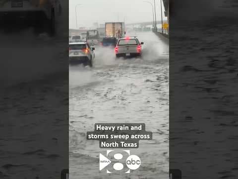 RAIN AND LIGHTNING ⛈️ | Storms swept over North Texas, causing flooding and outages.