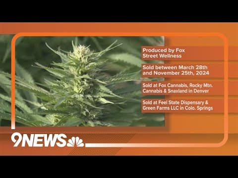 Colorado has issued 4 marijuana recalls this year