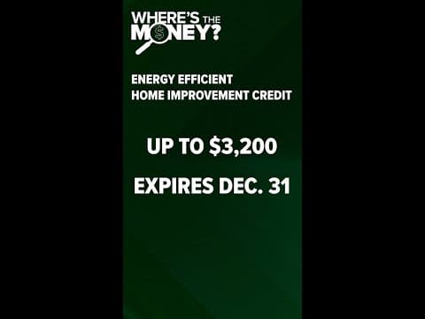 Energy efficient home improvement credit expires Dec. 31