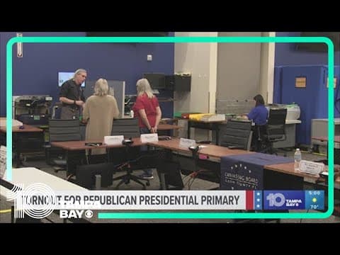 Florida voters head to the polls for the Republican presidential primary election
