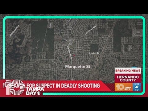 Deputies searching for suspect in deadly shooting in Hernando County