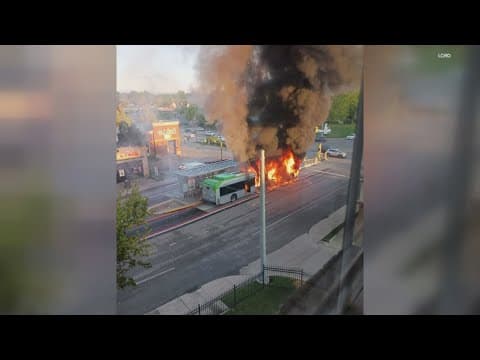 Court docs: Video showed suspect pour liquid, light paper on fire before running off IndyGo bus