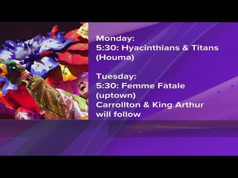 Latest updates on rescheduled Mardi Gras parades