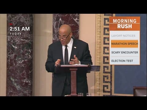 Senator Cory Booker gives the longest speech in Senate history