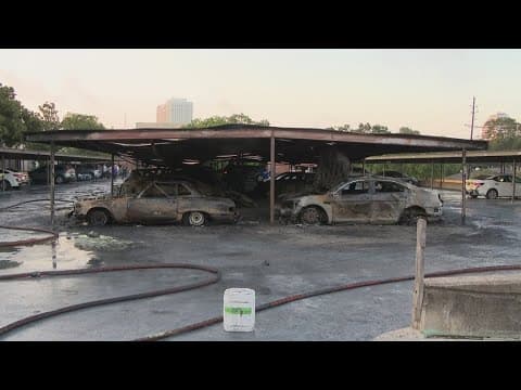 30 cars damaged in early-morning fire at Galleria-area apartment complex