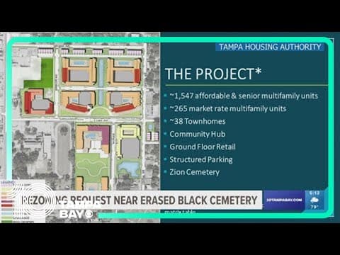 Rezoning request in place near erased Black cemetery at Robles Park