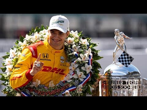 Indy 500 drivers on the red carpet at the Victory Celebration
