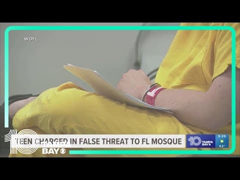 17-year-old teenager charged with false threat to Florida mosque