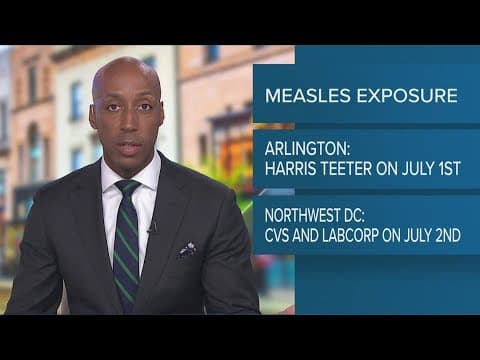 Measles exposure cases in DC, Virginia