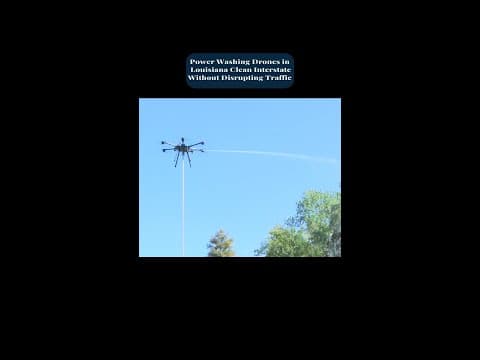 Power washing drones