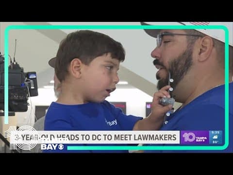 Local 3-year-old heads to Washington DC to meet lawmakers