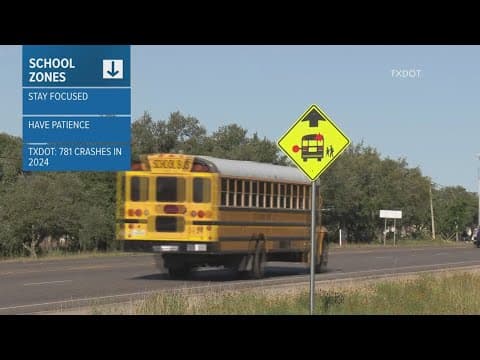 School is starting! TxDOT reminds drivers to be mindful in school zones