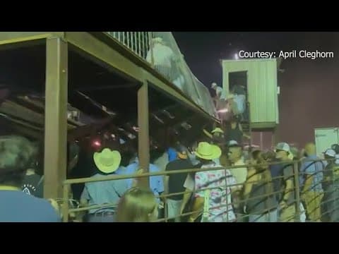 At least 12 people were injured after bleachers collapsed at a central Texas county fair