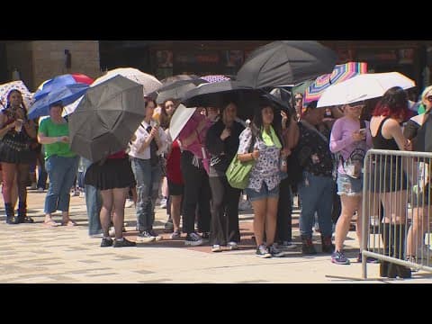 Stray Kids fans wait hours in line for a chance to get close to the K-Pop stars