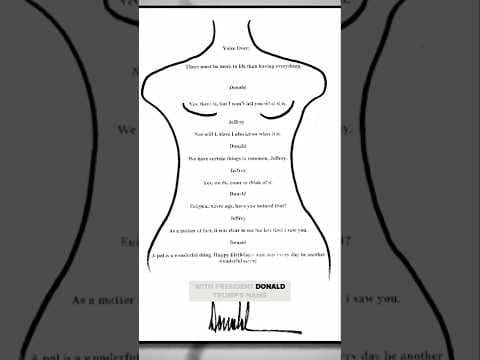 Epstein documents: Trump's name surfaces in birthday letter