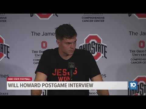 Will Howard postgame interview | Ohio State vs Iowa