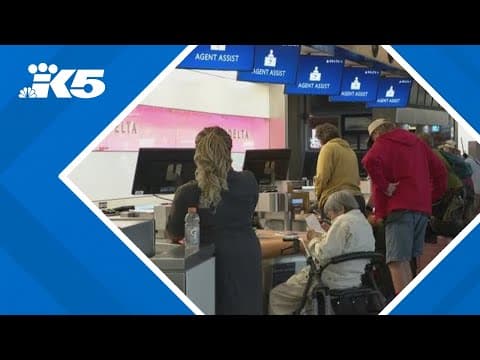 Delta Airlines struggling to recover from global IT outage, causing issues at Sea-Tac