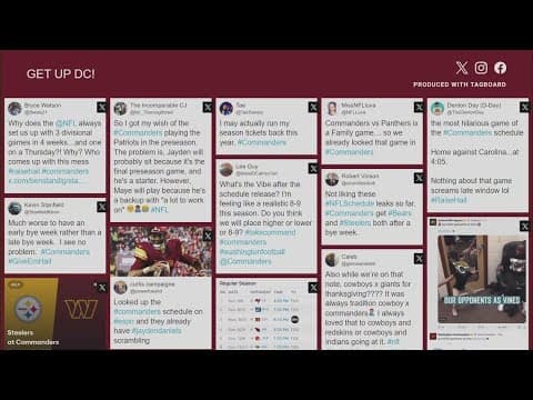 Here's how fans are reacting to the Commanders 2024 NFL schedule release