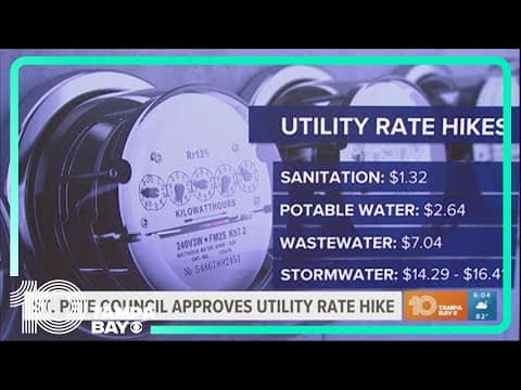 St. Pete council approves utility rate hike