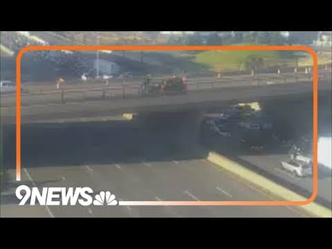 WATCH: Southbound I-25 closed in Greenwood Village due to crash
