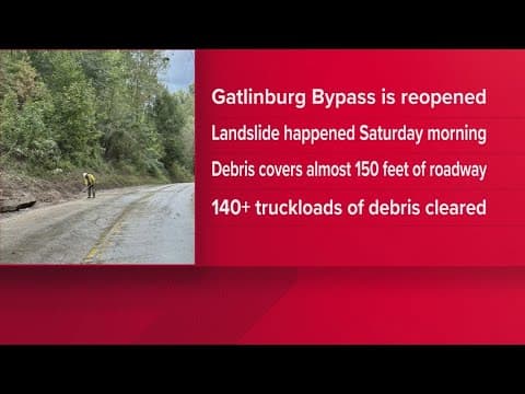 Gatlinburg Bypass reopens after landslide