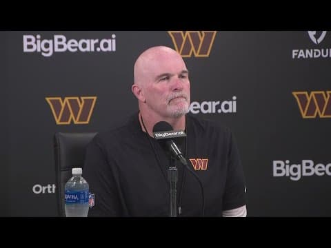 LIVE: Commanders Head Coach Dan Quinn speaks before practice