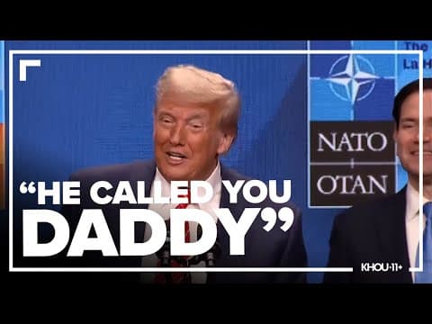 Watch as Pres. Trump is asked about being called 'daddy'