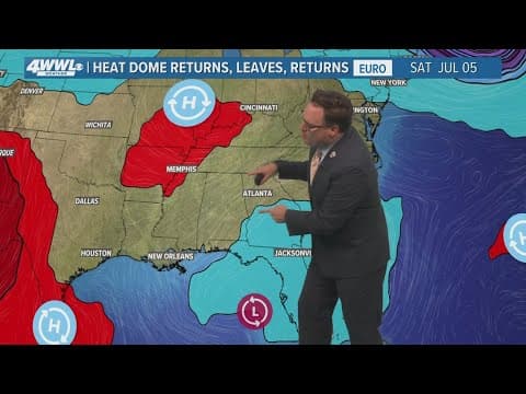 New Orleans Weather: Hotter, mostly dry for the 4th of July weekend