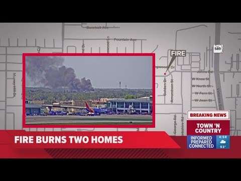 Fire burns 2 homes in Town N' Country