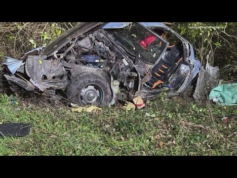 Adult and child hospitalized after Johnson County crash