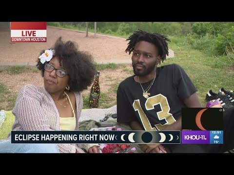 Solar eclipse chasers head to Houston's Eleanor Tinsley Park