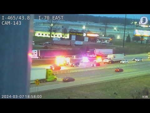 At least 1 dead in I-465 crash on Indy's east side