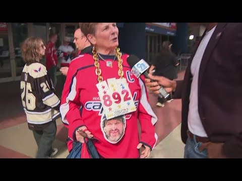 Caps fan wears Ovechkin goal counter to every game to witness hockey history