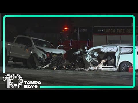 Serious crash in Largo causes injuries, traffic delays