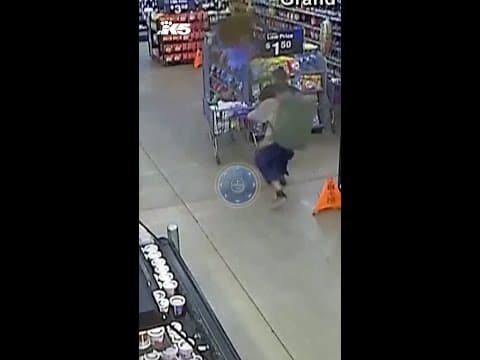 Surveillance video shows Walmart stabbings