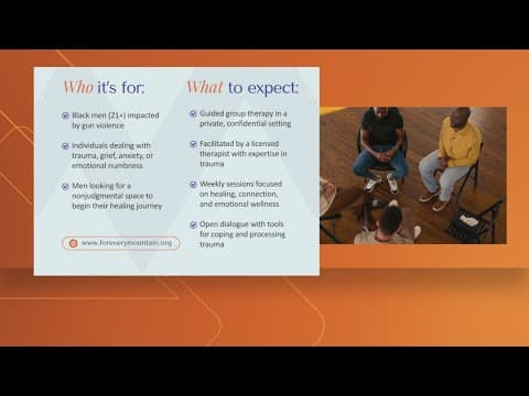Therapy sessions help Black men impacted by gun violence