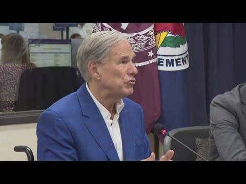 Texas Gov. Abbott addresses plans and preparations for Tropical Storm Francine ahead of landfall