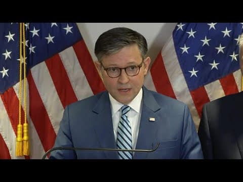 House Speaker Mike Johnson addresses Joe Biden pardoning his son (Dec. 4, 2024)