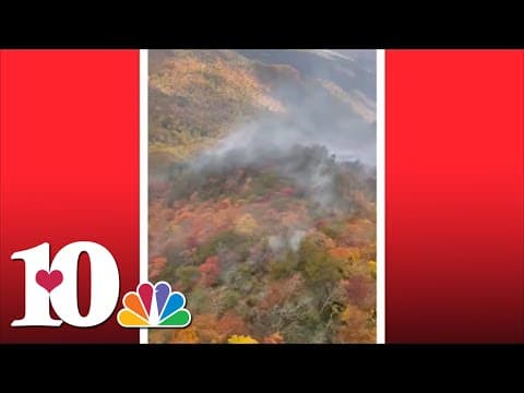 Video: Crews survey wildfire in Western North Carolina