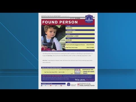 Police search for parents of 3-year-old boy found in Northwest DC