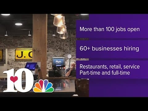 Downtown Knoxville businesses on a hiring spree
